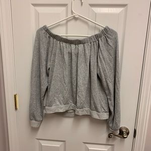 Off-the-shoulder sweater